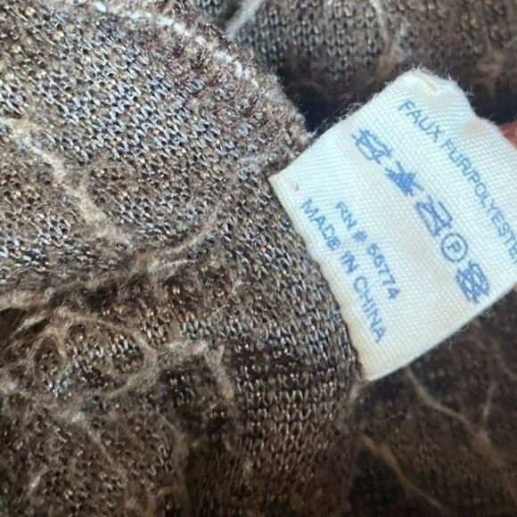 Simply Southern Sherpa Pullover Size Small Brown Soft Fluffy Fuzzy 1/4 Zip - Picture 4 of 10